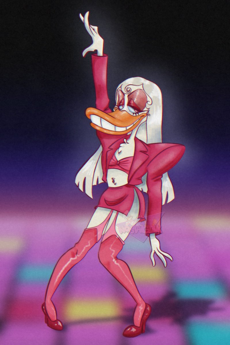 NostalgInk's tweet photo. A more drag inspired look of my sona.

#art #ducktwt #darkwingduck #ducktales #ducksona #drag #dragqueen https://t.co/GsKmOTaeiM