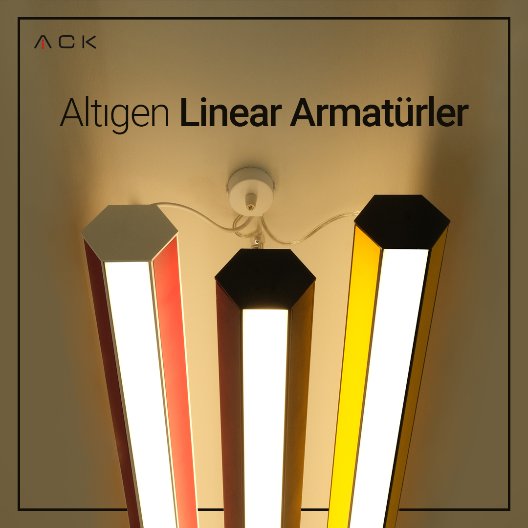 acklighting's tweet image. Farklı ışık dizaynı seçenekleriyle ACK Altıgen Linear Armatürler

ACK Hexagonal Linear Luminaires with different light design options

#ack #led #acklighting #lighting #aydınlatma #altıgenarmatür #ledarmatür #pazartesi