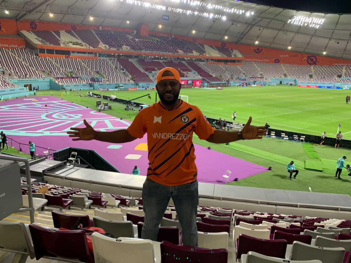 vandrezzerfc_'s tweet photo. A Lion In Qatar 🇶🇦 
@iamMightyGeorge 

#fifaworldcup #vfc #vandrezzerfc #fanszone https://t.co/2r1IPAUrQX