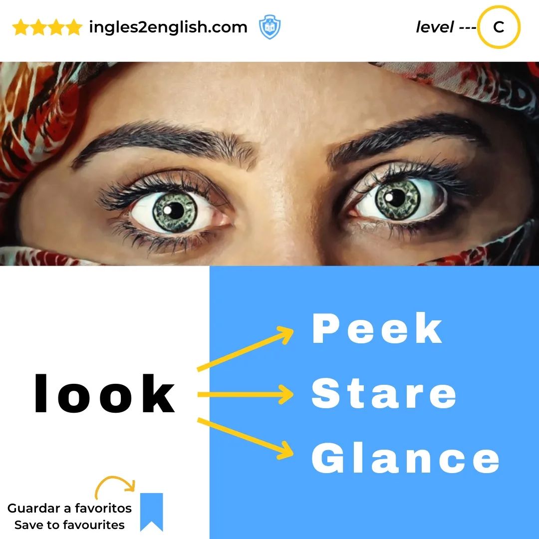 Ingles2English's tweet photo. Hoy aprendemos maneras más precisas de decir mirar.
#aprendeingles
#inglesonline #ingles2english

Today, we go through better ways of saying “look”. 

#InglesParaTodos #aprendeingles #aprenderingles #clasesdeingles #ingles #inglés #clasesdeingles #clasedeingles #englishclass #eng https://t.co/LnuAKWjYHT