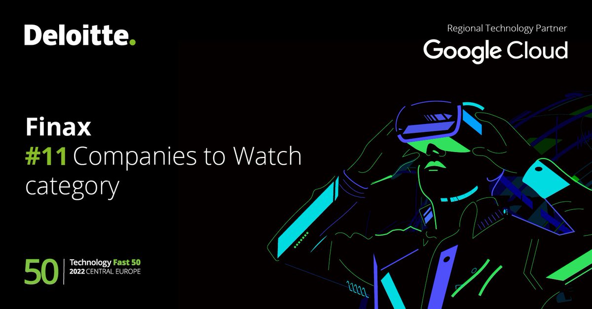 FinaxInvesting's tweet photo. 🥳We are extremely honoured to be included in the Tech Fast 50 @Deloitte 

We are quite quick, so keep an eye on us. 😉

#finax #deloitte #investing #company #technology https://t.co/nHCg5PWG5i