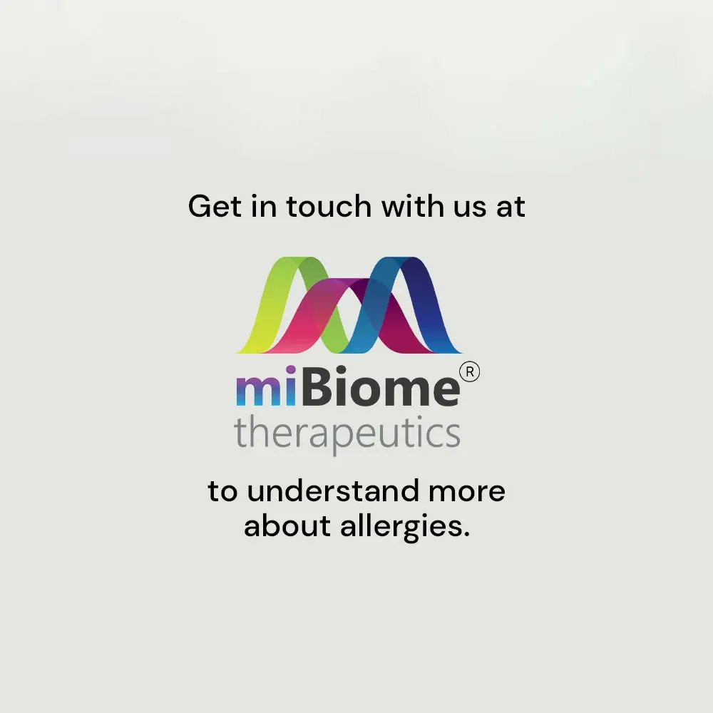 Do you start sneezing or feel itchy when you are around a cat or a dog? Well, our allergies too are determined by our genetics. To find out more get in touch with us at MiBiome Therapeutics.

#allergy #allergyawareness #allergies #typesofallergies #catallergies #dogallergies