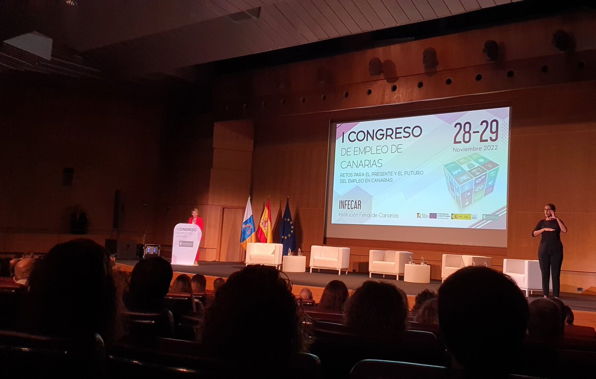 Hoy en el #congresoempleocanarias   
Retos para el presente y futuro del empleo en #canarias #oportunidades #planresilencia <a href="/SCEmpleo/">SCE Gobcan</a>