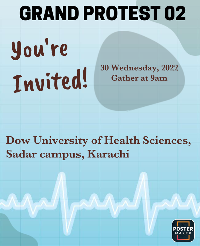 sarahwkhan's tweet photo. #MDCATTest2022 
MARK YOUR CALENDARS!
Together we’ll achieve our goal.
Kindly ensure your presence at the scheduled protest.
@pmc_org @Dow_Uni https://t.co/oDa5JUT28t