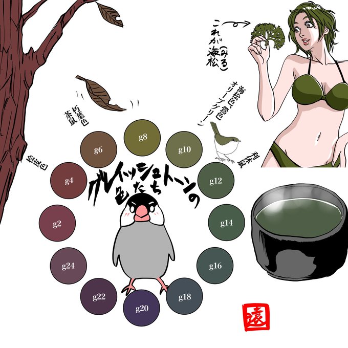 色彩検定のtwitterイラスト検索結果