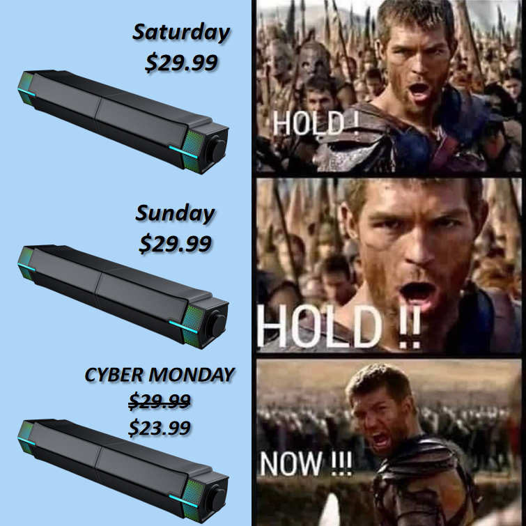 jeecoo_official's tweet image. "Happiness is a NOW thing, don't wait until later to be happy." We hope this hilarious meme can make you happier during the big sale season. Shop NOW, shop HAPPINESS! 👉amzn.to/3gdS4fX

#CyberMonday #fallprimeday #jeecoo #amazonmusthaves #lifehacks #gadgets