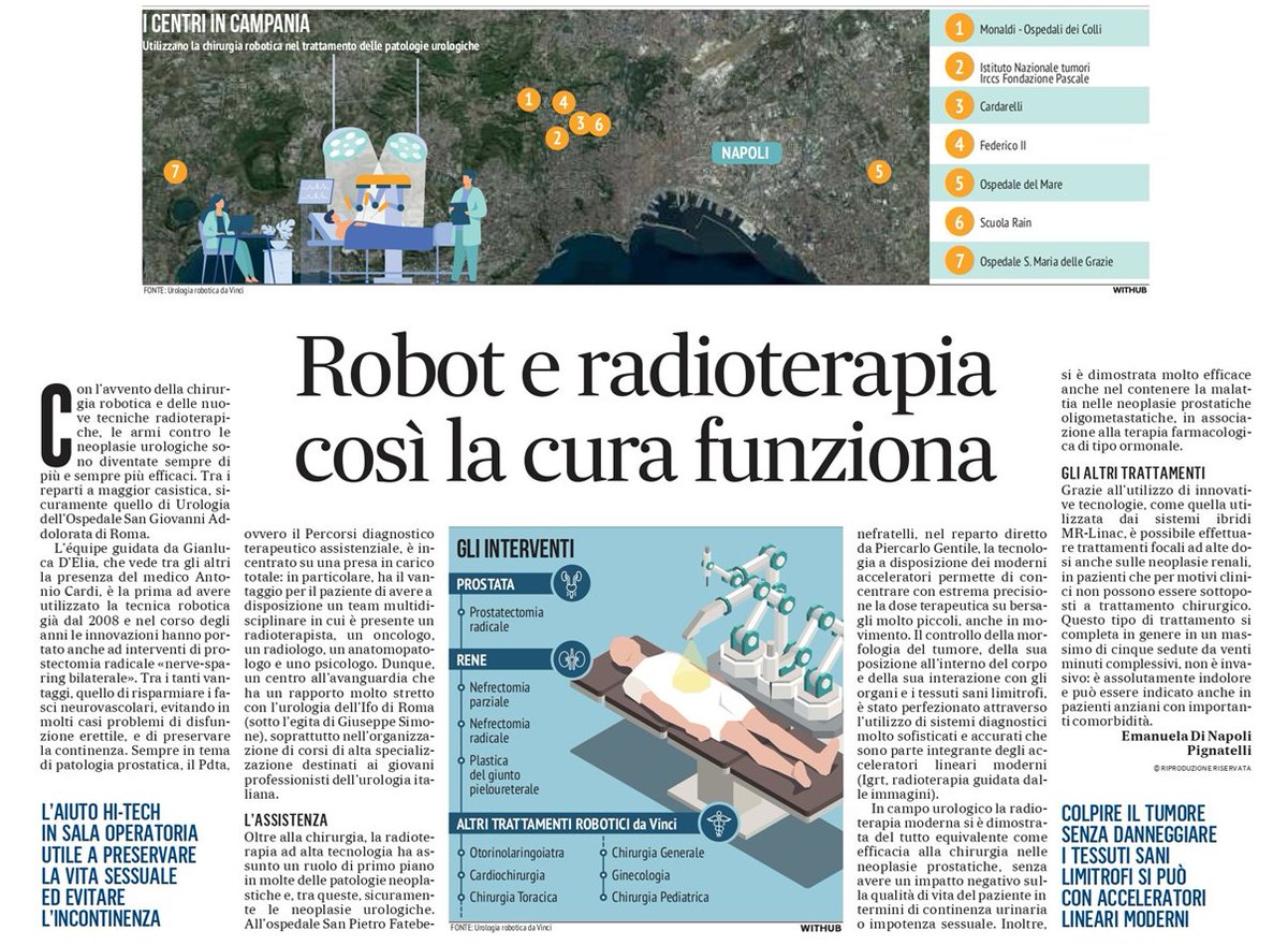 ROBOT E RADIOTERAPIA: COSI' LA CURA FUNZIONA.
In collaborazione con “Il Mattino” lo speciale che il network editoriale <a href="/presasocial/">Prevenzione & Salute</a> dedica ai temi della #Salute e della #Prevenzione. 
𝙇𝙚𝙜𝙜𝙞 𝙦𝙪𝙞 prevenzione-salute.it/48545/editoria…