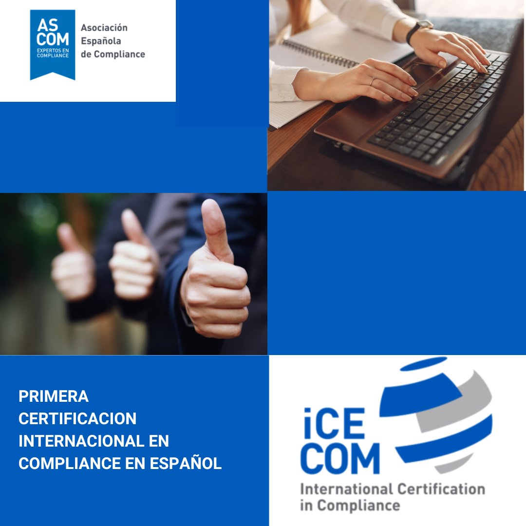 ascomGRC's tweet photo. 🌐 Empieza la cuenta atrás para el examen de #iCECOM desde #ASCOM os enviamos muchos ánimos y os deseamos mucho éxito. 🤝🏻
⏯ https://t.co/YUKIhXkCnv
#AsociaciónCompliance #complianceOfficers #YosoyComplianceofficer #YoSoyASCOM #certificacióninternacionalcomplianceiCECOM https://t.co/4OO2UgJJtN
