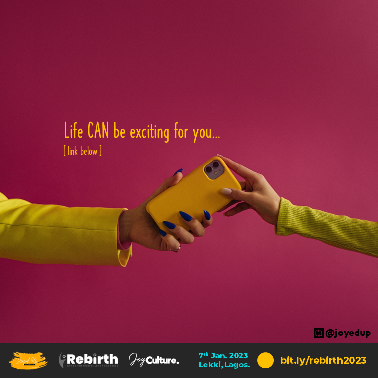 stayjoyedup's tweet photo. Life can be exciting for you!!!
Yesss... YOU
Have you registered already? Link in Bio
#jan7
#rebirth
#Joyedup
#Joyedupconference
#Joyculture https://t.co/LoQw3eVfJ4