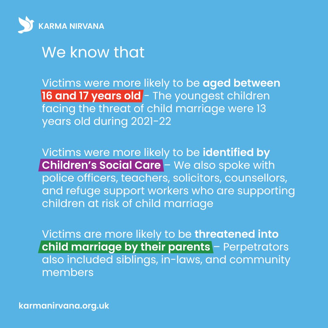 KNFMHBV's tweet photo. From 27 Feb 23, the legal age of marriage will increase from 16 to 18 years old. It will be a criminal offence if anyone carries out any conduct for the purpose of causing a child to enter into a marriage.

#HonourBasedAbuse #ForcedMarriage #16DaysofAction #ChildMarriage https://t.co/UxSMdcFgPB