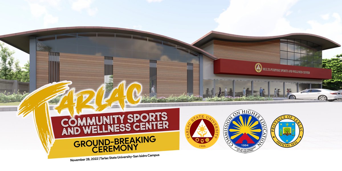 TarlacStateU's tweet photo. #TSUtoday Tarlac State University signed a MOA with CHED and the Provincial Government of Tarlac for the Tarlac Community Sports and Wellness Center. The groundbreaking ceremony for the center shortly followed after the signing. TCSWC will soon rise at the TSU San Isidro Campus. https://t.co/6IE5XPUq3r