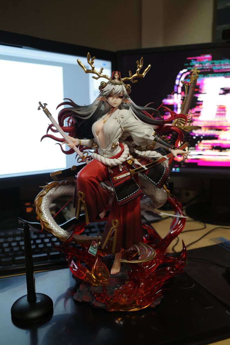 【新品未開封】AniMester 陰陽師 鈴鹿御前 1/4スケールフィギュア 特典】陰陽師 鈴鹿御前 1/4 完成品フィギュア