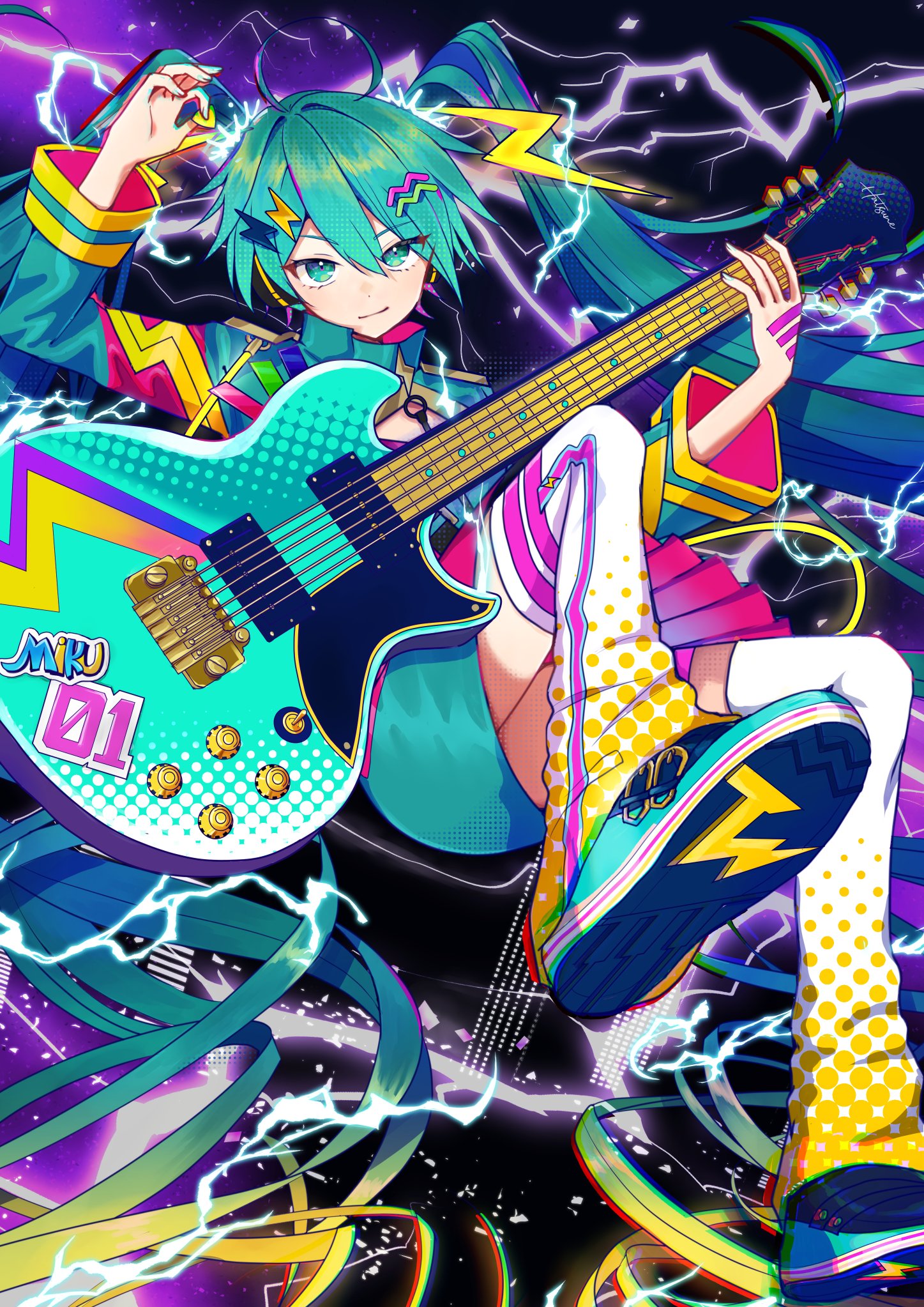 初音ミク サンダーボルト メインビジュアル 缶バッジ - メルカリ