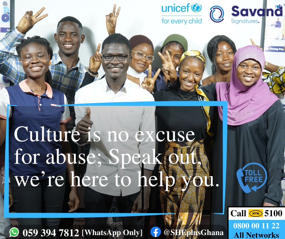 Don’t get deceived, there’s no excuse for any form of #abuse! Abuses committed in the name of #culture or #religion is unpardonable and a criminal offence. Call the SHE+ helpline on 0800 00 11 22 today to report all forms of abuses and get support. 

#16DaysOfActivism #GBV