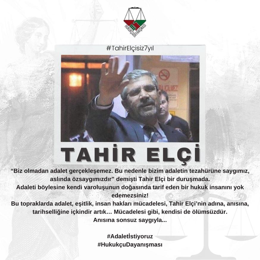 #TahirElci #hukukçudayanışması