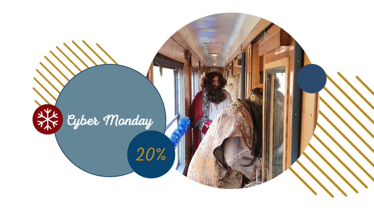 ¿Todavía no has aprovechado la Oferta del Black Friday para el Tren de los Reyes Magos? 🤔

 ÚLTIMO DÍA de promoción: ¡LUNES DE CYBER MONDAY!🚨
📣 Importante: 20% DE DESCUENTO , solo válida hasta las 23:59 de hoy! ⏰

 Los billetes esta campaña... ¡Vuelan! 🐪 💨  #cybermonday
