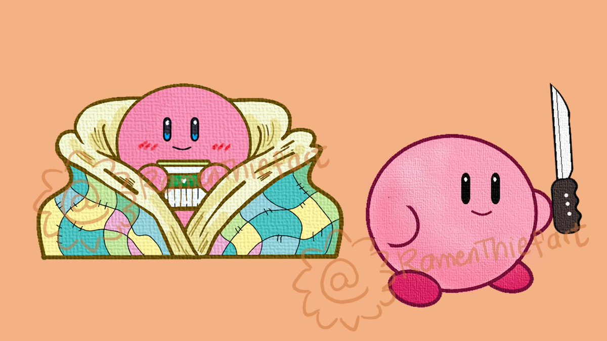 You wish you were self care kirby but in this economy? It's violemce kirbs time.

#artph