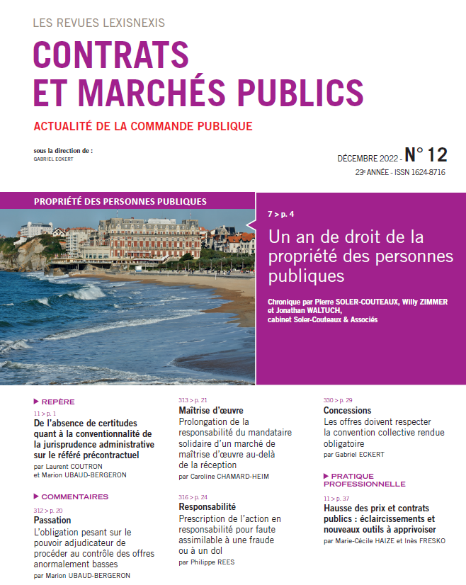 RevueCMP's tweet photo. Découvrez la Une et le sommaire de votre n° de décembre, en ligne sur #Lexis360 : https://t.co/C6dZjsgBBc
👉 chronique propriété publique, référé précontractuel, AOB, maîtrise d'œuvre, prescription, convention collective, hausse des prix... 
+ d'infos🔽
Bonne lecture ❄️ 🎄 https://t.co/mbpkGXTQd7