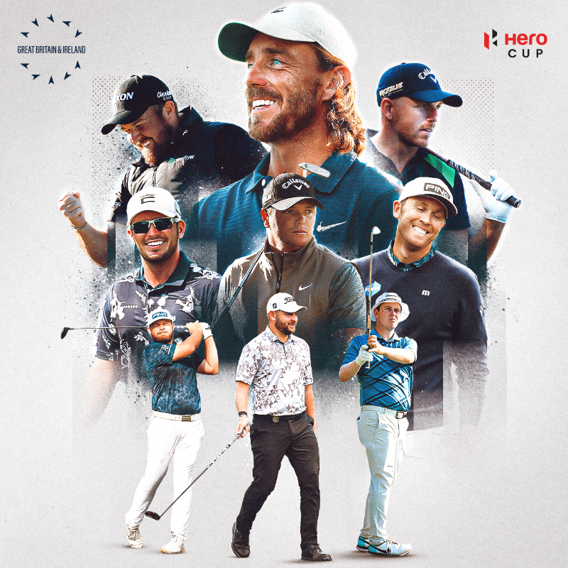DPWorldTour's tweet photo. 🚨 Teams Unveiled 🚨

@LukeDonald has confirmed the #HeroCup teams ahead of next year's contest at Abu Dhabi Golf Club.