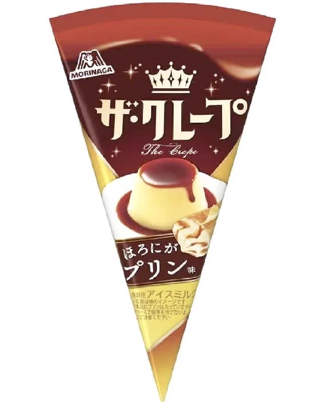 森永から新発売！ほろにがプリンのザ・クレープ！