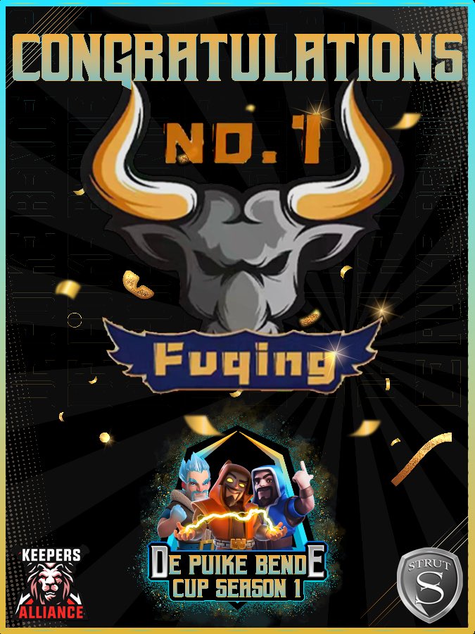 FuChing NO.1 (@fuchingcoc) on Twitter photo DPB Cup Champion🏆
Thanks for the event! @DPB_Esportscoc <a href="/KeepersAlliance/">Keepers Alliance</a> @STRUTesportsCoC DPB Cup Champion🏆
Thanks for the event! @DPB_Esportscoc <a href="/KeepersAlliance/">Keepers Alliance</a> @STRUTesportsCoC