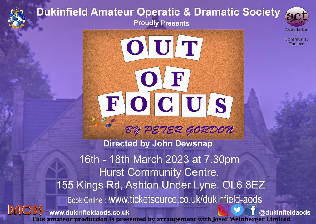 Dukinfield AODS (@dukinfieldaods) on Twitter photo Open Casting - Today at 7pm at Stalybridge Cricket Club, Gorse hall rd, SK16 5HN. the read-through for this hilarious play, just come along if you are interested. If you are interested but can’t make this evening please email John Cocks-Evans Secretary@dukinfieldaods.co.uk Open Casting - Today at 7pm at Stalybridge Cricket Club, Gorse hall rd, SK16 5HN. the read-through for this hilarious play, just come along if you are interested. If you are interested but can’t make this evening please email John Cocks-Evans Secretary@dukinfieldaods.co.uk