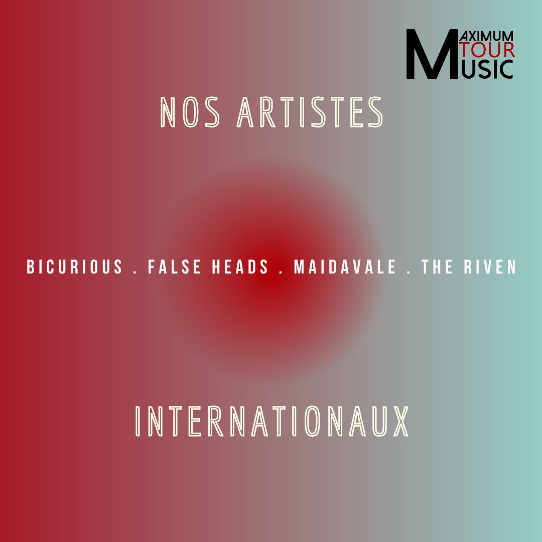 Chez Maximum Tour Music, nous comptons désormais  4 groupes internationaux !

Bicurious 
🎬 youtube.com/watch?v=FWUpn9…

FALSE HEADS 🅝🅔🅦 - 
🎬 youtube.com/watch?v=4WbImk…

The Riven 🅝🅞🅤🅥🅔🅛 🅐🅛🅑🅤🅜 🅓🅘🅢🅟🅞
🎬 youtube.com/watch?v=8QhziD…

MaidaVale
🎬 youtube.com/watch?v=5h0sln…