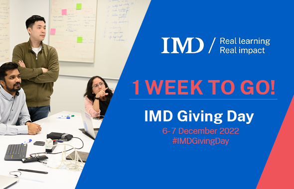 karpachii's tweet photo. Join us for IMD’s Giving Day on 6 December! Help support the IMD leaders of the future. On the day: read inspiring stories, inspire and give. Make sure to save the date! #IMDGivingDay #IMDImpact https://t.co/fLAVyDOwdP https://t.co/sdavQXl8vh