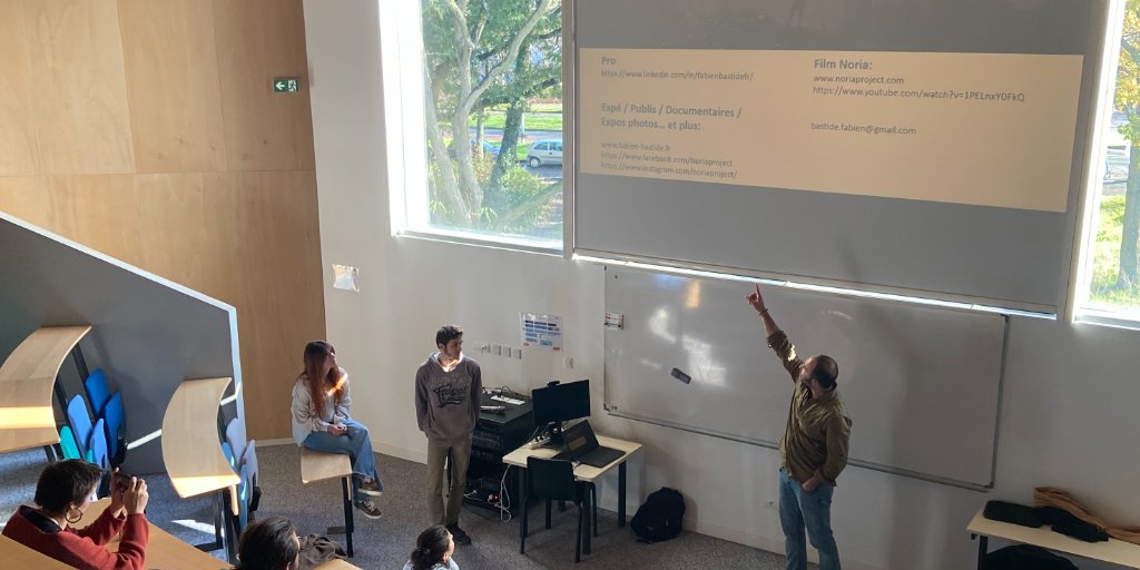 🎬 Un ancien ISTOMien partage la réalisation de son film 

Vendredi dernier, l'association Cinéd'ailleurs organisait à l'#ISTOM une rencontre avec Fabien Bastide, ancien ISTOMien, autour de son film NORIA. 
La projection met en avant un voyage au Laos qu'a entreprit Fabien. 🌍