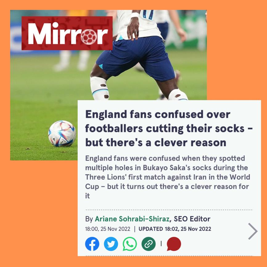 ⚽️⚽️⚽️ <a href="/StefaanVossen/">Stefaan Vossen</a> spoke to <a href="/DailyMirror/">The Mirror</a> about footballers clever hack for reducing muscle fatigue..

coreclinics.co.uk/footballers-cl…

#WorldCup2022 #WorldCup #EnglandvsWales #DailyMirror