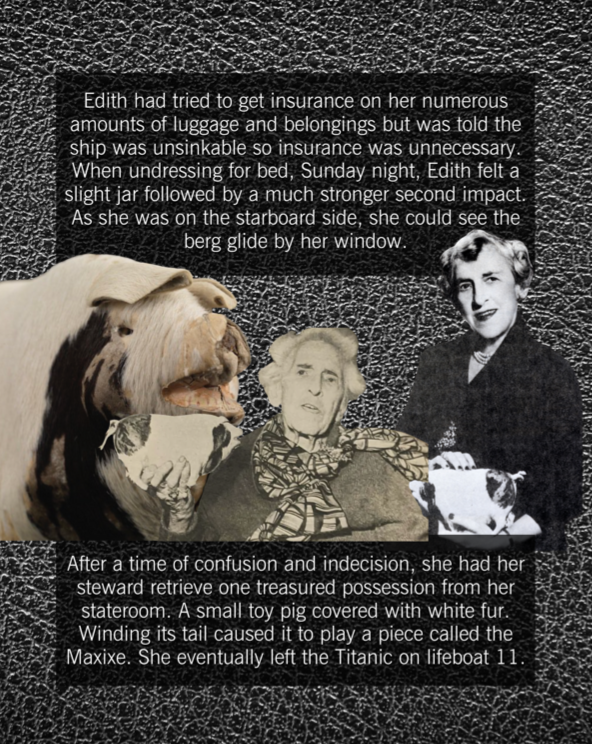 ✨Society and Fashion Journalist Edith Rosenbaum is best remembered for surviving the 1912 sinking of the RMS Titanic with a music box in the shape of a pig.

#TitanicTheExhibitionNYC