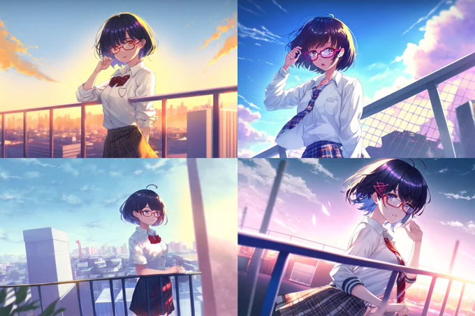 NovelAIやStableDiffusionでイイ感じの絵を召喚するために必要な「masterpiece」という呪文、Nijijouneyではあまり差が生まれないんじゃないか…って疑惑を抱いたので検証。①なし②なし③あり④あり俺の目には、さほど違いが生まれているようには見えない…#Nijijourney #AIart 