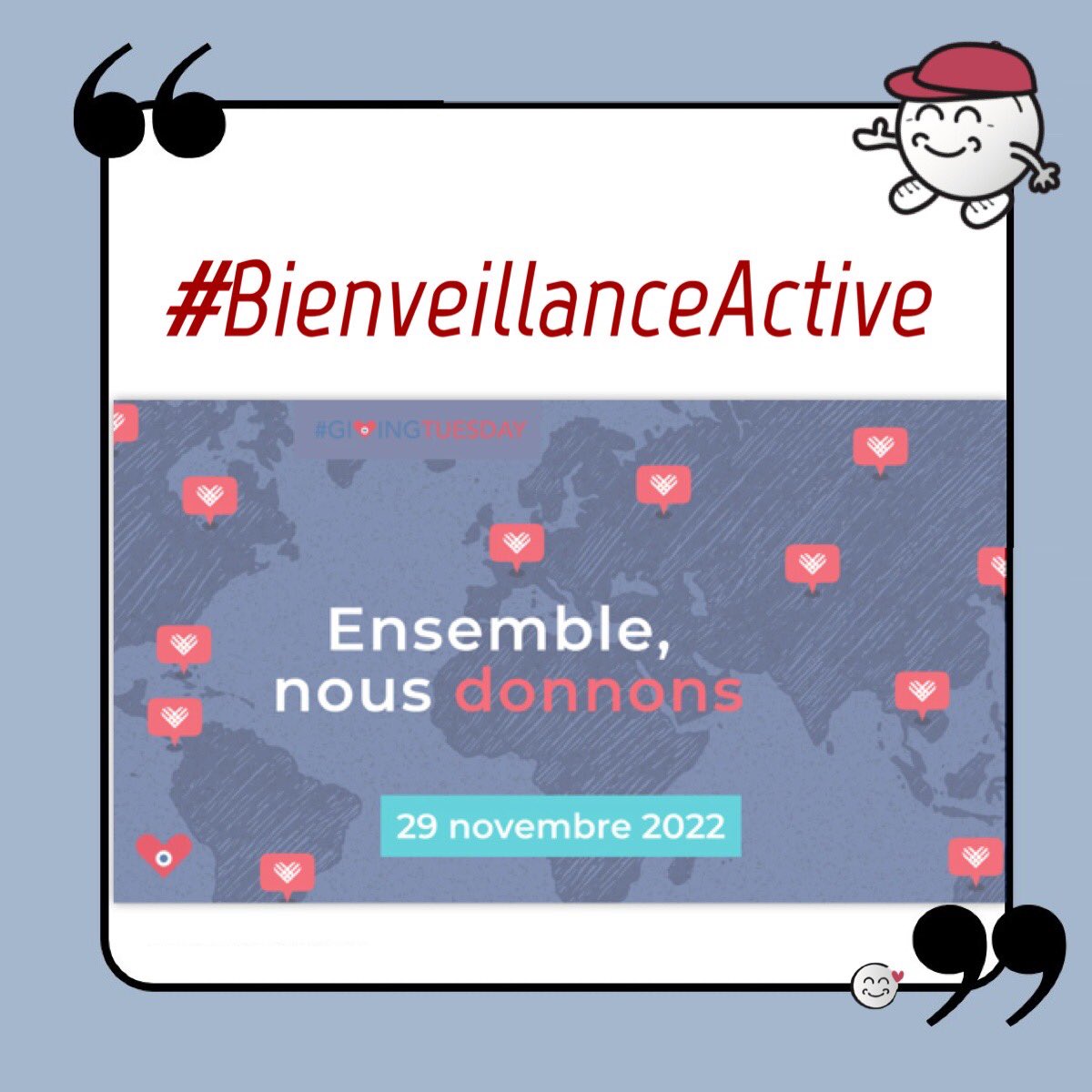 CitizenLineFR's tweet photo. Journée de la #Solidarité avec #GivingTuesdayFr le mardi 29 novembre @GivingTuesdayFr 
#AvecBienveillance🫶🏻 https://t.co/94kxhTPzoG