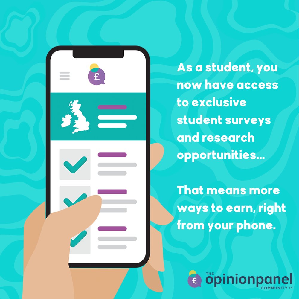 RoehamptonSU's tweet photo. 📢Join 50,000+ students in being part of the @OpinionPanelC and get paid for sharing your opinion! 

You'll get 1,000 points (£10) just for signing up! Check them out 😀 👉 https://t.co/IEOVQRCT7L https://t.co/uZdntL49Ai