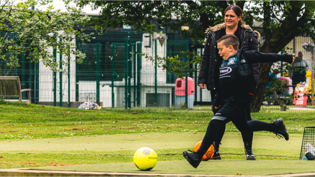 Footgolf is the perfect way to get some air into your lungs and have some fun family time ️ 

We’re open year-round except days it may be waterlogged / extreme weather 🌧 

Book your game: onestopgolf.co.uk/footgolf