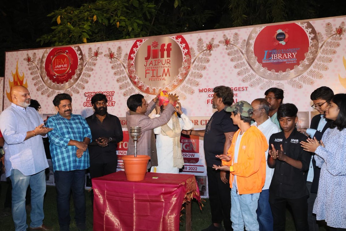 JIFFJaipur's tweet photo. This is a historical moment for TAMIL and INDIAN CINEMA-Gangai Amaran
From Jaipur to Guwahati and Kolkata,Jaipur International Film Festival-JIFF  Torch Campaign now reaches CHENNAI
For more: https://t.co/BL7qMjWzhv 
#JIFf2023 #JFM2023 #torchcampaign #INDIANPANORAMA #GangaiAmaran https://t.co/Vyl9NNVEsH