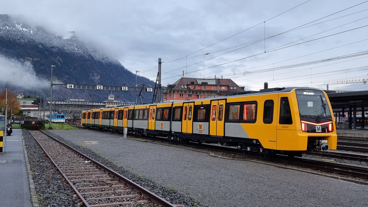 📸 One of the new Stadler Metro trains, photographed on the test track at Arth Goldau in Switzerland. The first of the 46 new trains we have on order is scheduled to arrive here in January. #MetroFutures #NewTrains