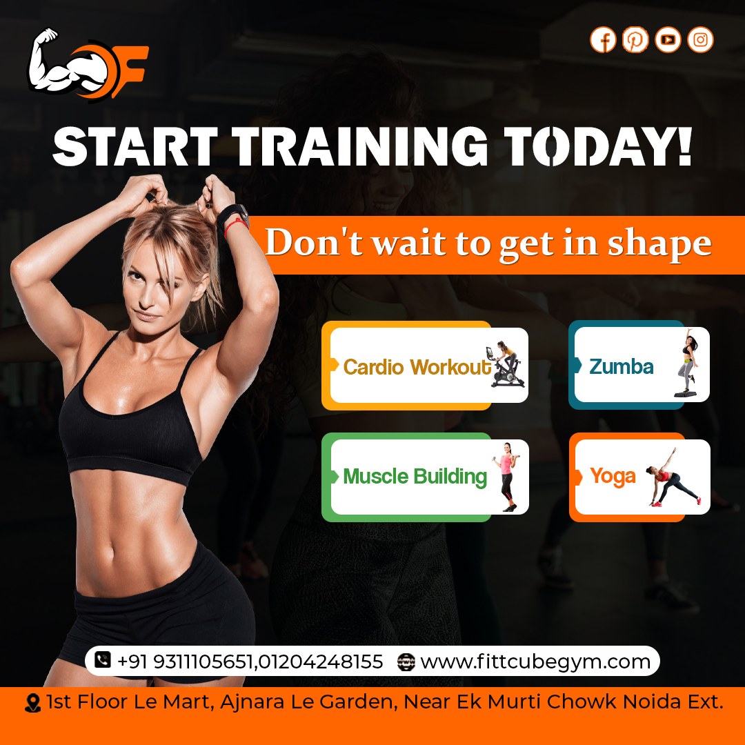 fittcubegym's tweet photo. Start training today!
Don't wait to get in shape.
Cardio Workout,
Muscle Building,
Zumba, 
Yoga.
Call ☎️ at: +91 9311105651, 0120 424 8155
Visit Our Site: https://t.co/n7A5VILir4
.
#fittcube #fittcubegym #fitness #fitnessmotivation #zumba #zumbafitness #zumbalove #cardioworkout https://t.co/G6VjcxdtNv