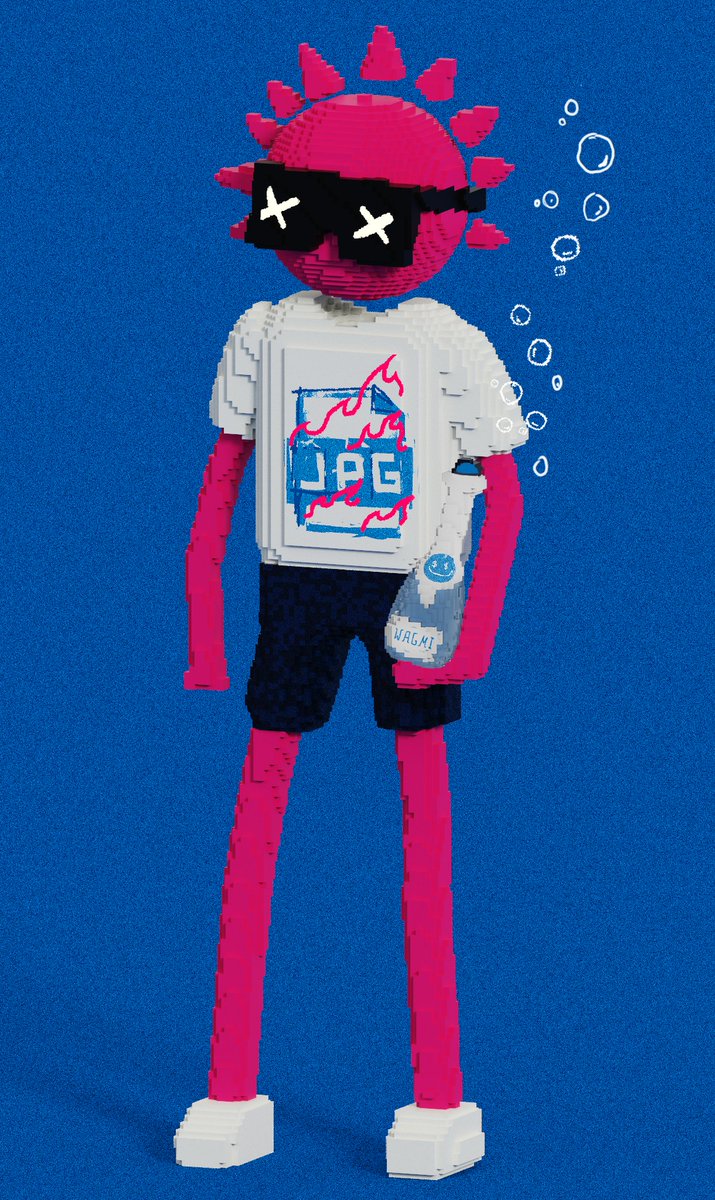 NFTJackhammer's tweet photo. Gm ☀️ Quickly made this playable SUMMER.JPG CC0 voxel inspired by @XCOPYART https://t.co/gv3TH8272g