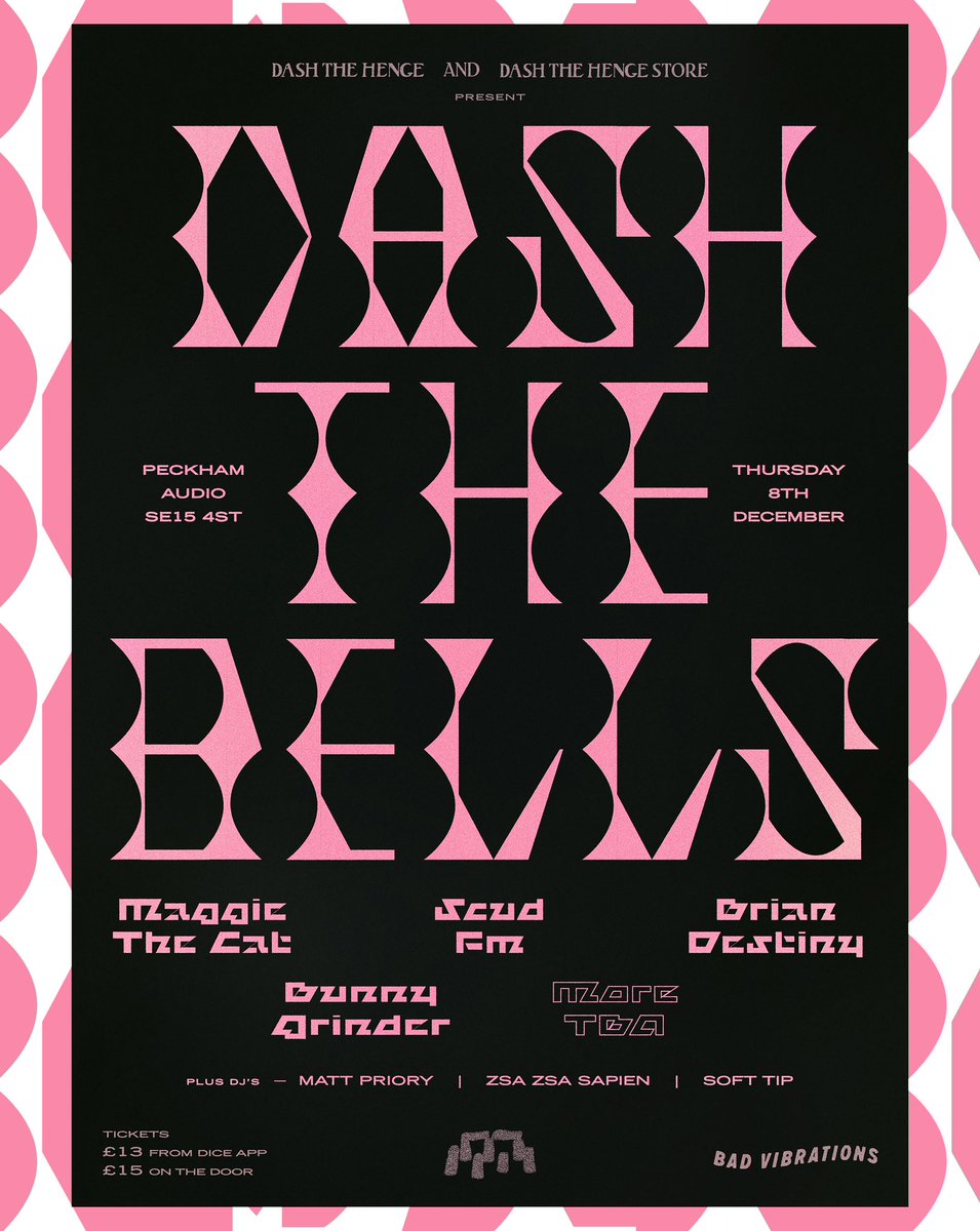 SCUDFM (@scudfm) on Twitter photo Come all ye faithful and celebrate with us as we Dash The Bells on Thursday 8th December at <a href="/peckham_audio/">Peckham Audio</a> feat. LIVE MUSIC from @maggiethecatmusic <a href="/BrianDestiny2/">Brian Destiny</a> <a href="/scudfm/">SCUDFM</a> @JoshCaffe plus DJ support from <a href="/matt_priory/">Matt Priory</a> TICKETS VIA LINK IN BIO Come all ye faithful and celebrate with us as we Dash The Bells on Thursday 8th December at <a href="/peckham_audio/">Peckham Audio</a> feat. LIVE MUSIC from @maggiethecatmusic <a href="/BrianDestiny2/">Brian Destiny</a> <a href="/scudfm/">SCUDFM</a> @JoshCaffe plus DJ support from <a href="/matt_priory/">Matt Priory</a> TICKETS VIA LINK IN BIO