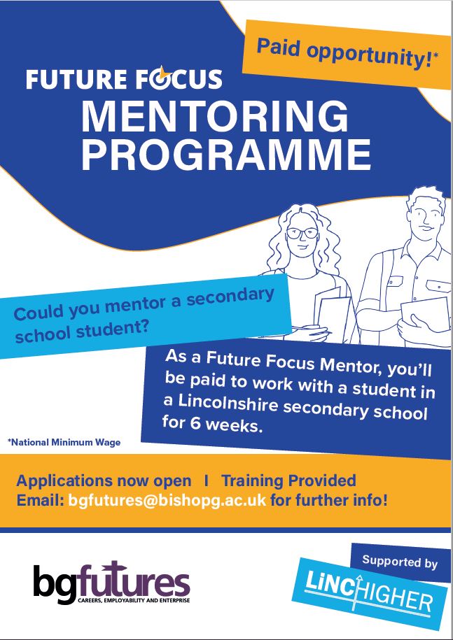 📢 VACANCY 📢

Casual Student Mentor | @BGULincoln 

"The Student Mentor will be a member of a pool of Casual Student Mentors workers who work to support the Schools Mentoring Programme both at on campus and off campus events."

⏩bit.ly/3EBQ9tq