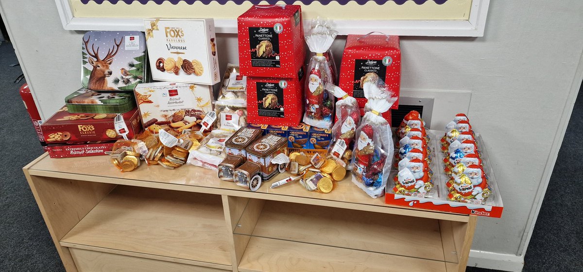 The Olive Branch has been kindly donated these wonderful Christmas treats.
Thank you for your generosity!
We will be making some Christmas goody bags for our families with these donations.
If you or your family needs help please email: olivebranch@stleonardsceprimaryacademy.org