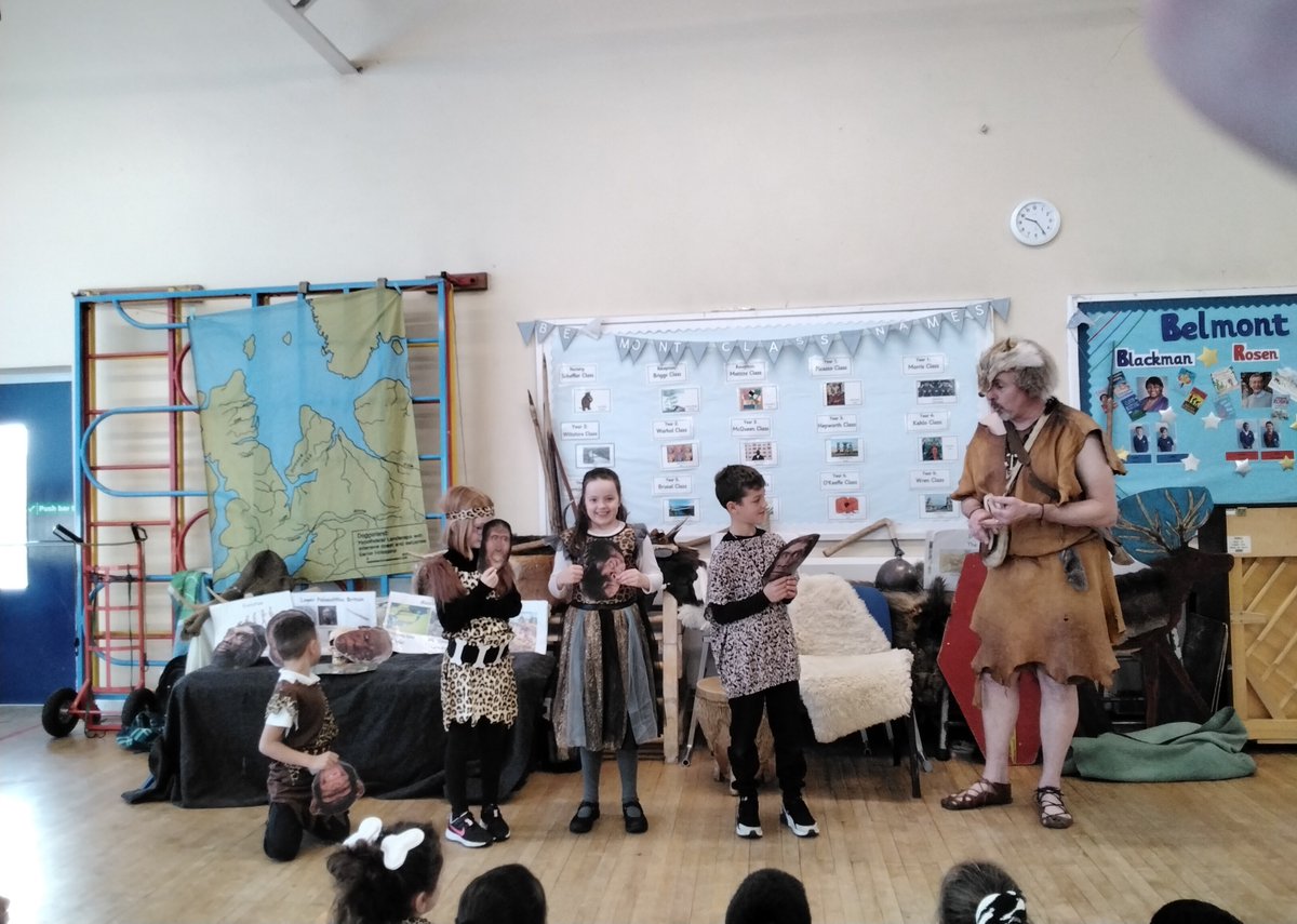 LSEATBelmont's tweet photo. Always an exciting time for our Year 3's when @historyinschool comes to visit for Stone Age day! Lots of fun, lots learnt and amazing costumes. Thank you for such a fabulous morning! #stoneageday #portalstothepastworkshop https://t.co/vSnOzClyej