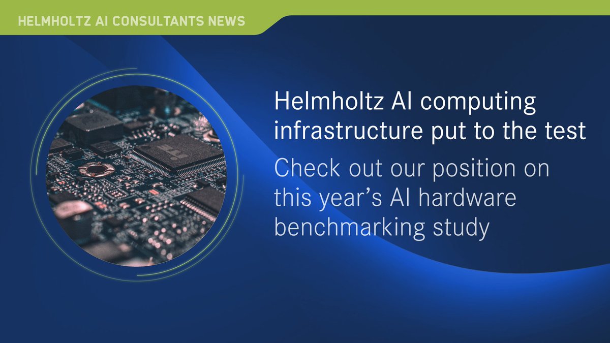 helmholtz_ai's tweet photo. Evaluating #HelmholtzAI supercomputing infrastructure 🖥📈 Researchers from @fzj_jsc and @SCC_KIT submitted jointly to the latest benchmarking study on AI systems, and results are finally out! Check them out here https://t.co/7BEpLHkOir https://t.co/ivZWXJnt6j