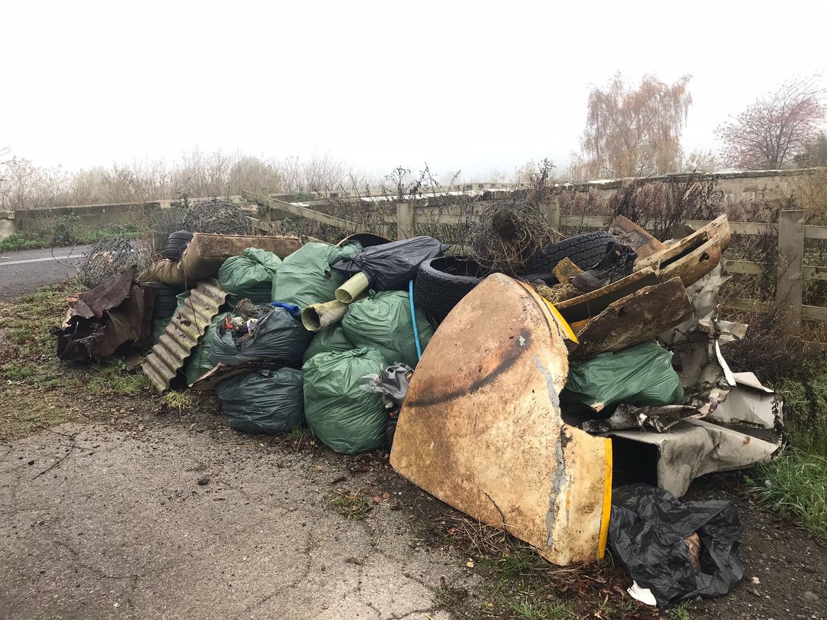 MakeItWilder's tweet photo. @Harrogatebc 

This is your responsibility. 
We litter picked VOLUNTARILY end of September. 
Your side of the deal was to collect it. 
New Skipbridge Lay-by 

Please collect it as you have promised to do, multiple times. https://t.co/I1hCGieEEY