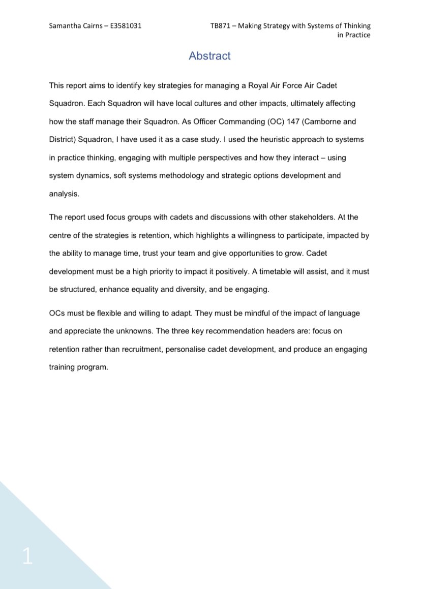 SamOUStudies's tweet image. I could not be happier to receive a distinction for my first Master’s module. I don’t think I received a single one with my BA 😅

I think it’s helped merging my @aircadets work into my Open University work. I can see the impact of my studies straight away.