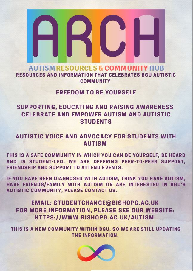 Did you know that @BGULincoln has its own Autism Resources and Community Hub (ARCH)? ♾

Take a look at the ARCH webpages for info. on the group's work &amp; support for autistic students at BGU⏩ bit.ly/3o5GTY6  

Or take a look at the leaflet ⏬ if you want to get involve