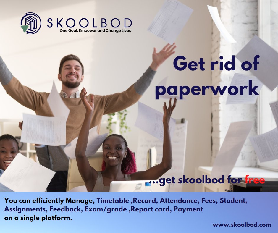 skoolbod's tweet photo. Do you believe too much paperwork is getting in the way? Using a single platform, you can effectively manage your school's operations with SKOOLBOD.

To get started visit https://t.co/MI7ChRKq7O

#school #management #software #zenkleus https://t.co/H5t6eWfkgu