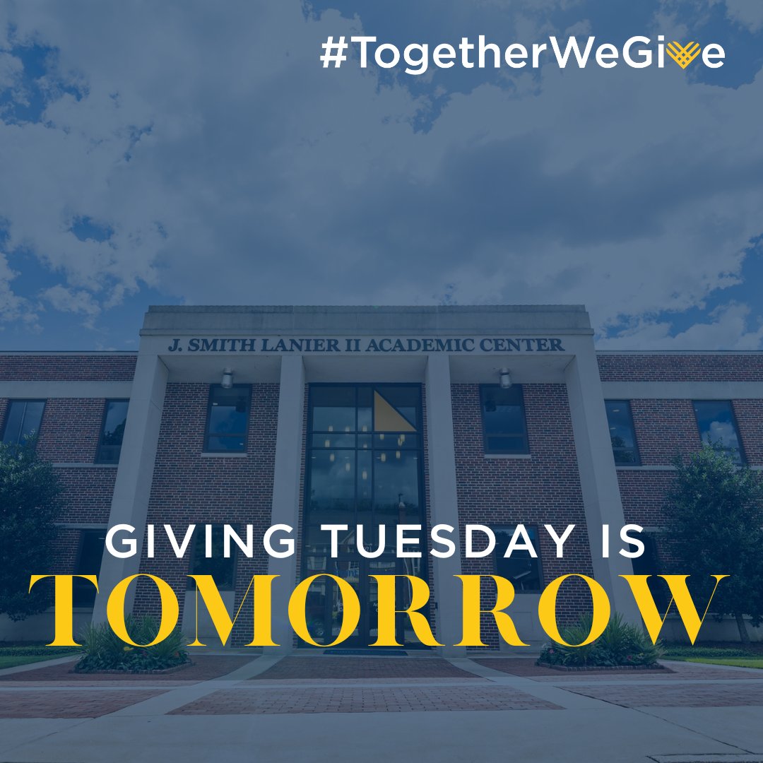 Tomorrow is the day! Don't miss your opportunity to partner in what God is doing at Point University. Go to point.edu/givingtuesday to learn more!