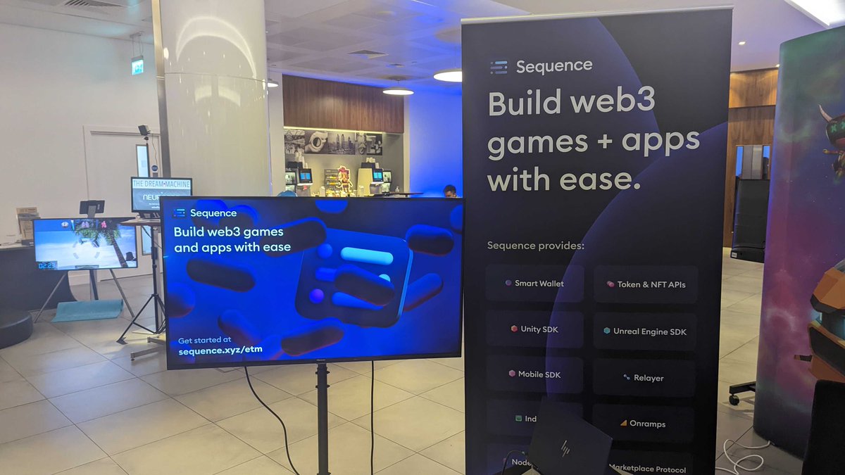 1/ Gm everyone! We're at @TechCircus_’s #EnterTheMetaverse in London 🇬🇧 

We'll be chatting all about building #web3 games and dapps!

Come say hi at our booth, and learn more about how Sequence can make your web3 game and dapp better 🔥